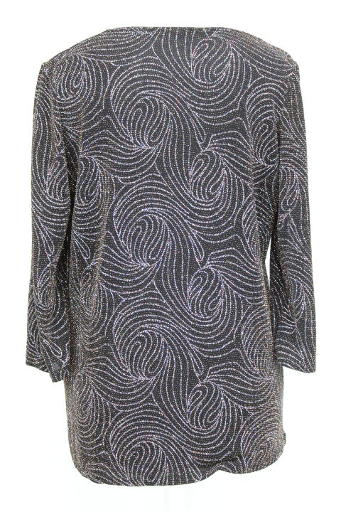 Tee-Shirt noire pailleté manches longues ARMAND THIERRY Taille T2