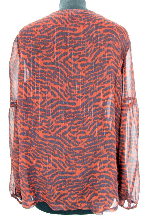 Blouse transparente lurex Kiabi taille M