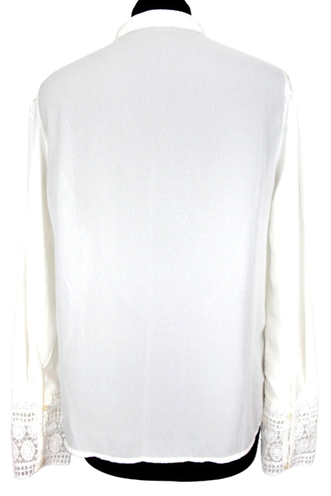Chemisier blanc broderie anglaise Kiabi taille 38