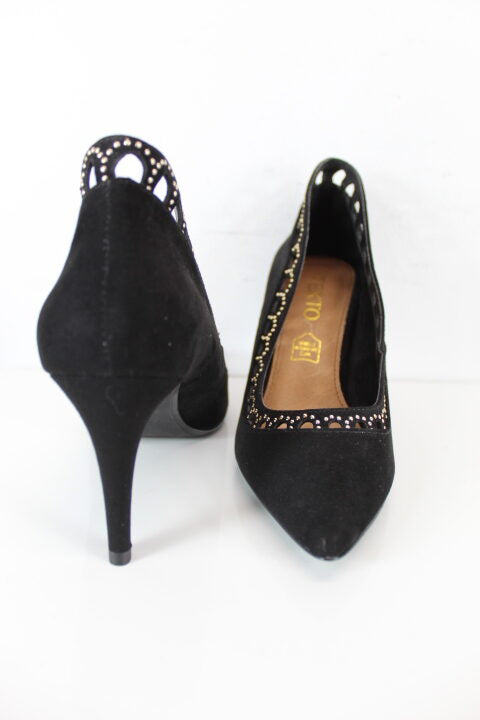 Escarpins cloutés noirs Texto pointure 35