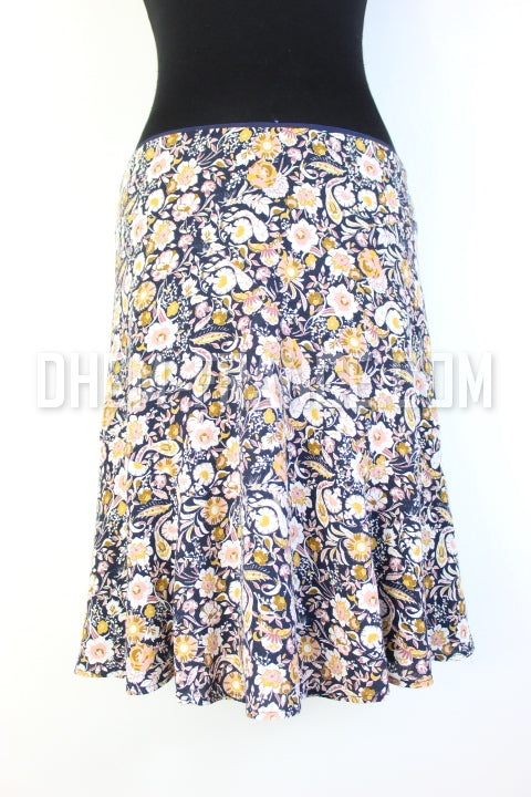 Jupe Crayon Caroll Taille 40 - Gris Clair, En Jean Et Matière Mixte, Taille élastiquée, Occasion Parfaite