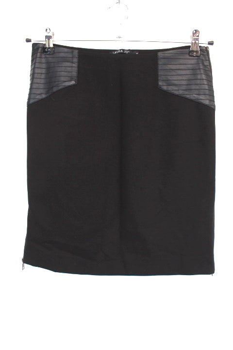 Jupe Laura Ashley, dunklblau, Satinschimmer, gefüttert Gr 38 (Gebraucht Jupe Laura Ashley, dunklblau, Satinschimmer, gefüttert Gr 38 (Gebraucht