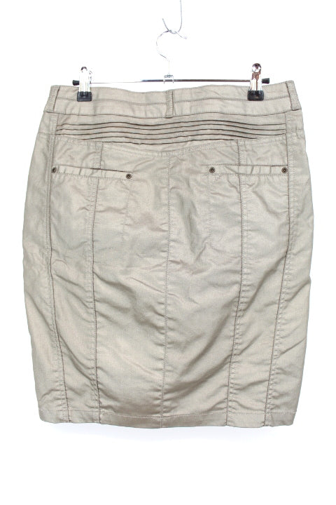 Jupe huilée métallisée avec zip Elora taille 38