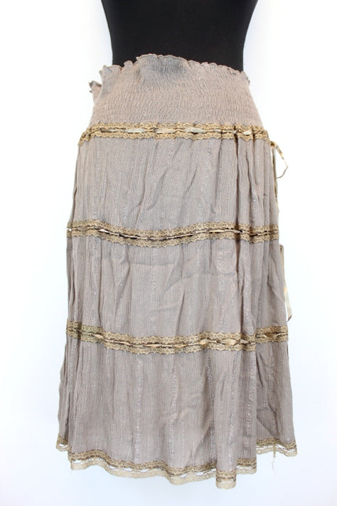 Jupe romantique beige Naf Naf taille 38