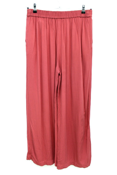 Pantalon taille haute léger avec poches et ceinture élastique + cordon de serrage PROMOD taille 42 - Vêtement de seconde main - Friperie en ligne