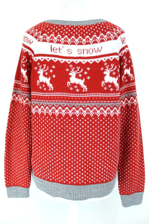 Pull de Noël - Cache Cache - Taille L - Friperie seconde main