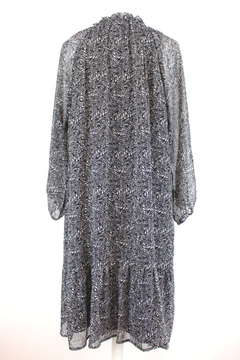 Robe bohème chic avec lien à nouer au col La Halle taille 38