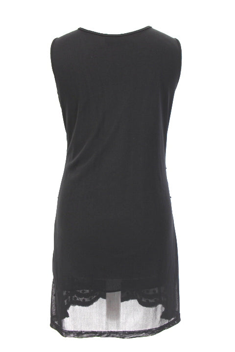Robe fêtes à strass noirs Miss Lola taille 34-36