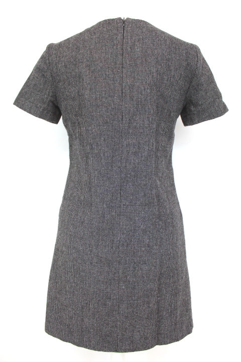 Robe grise col V MANGO taille XS