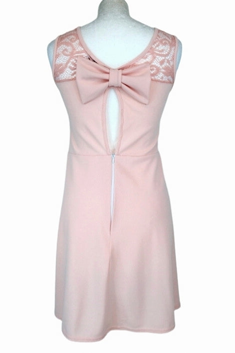 Robe rose pâle Made in France taille S (2)