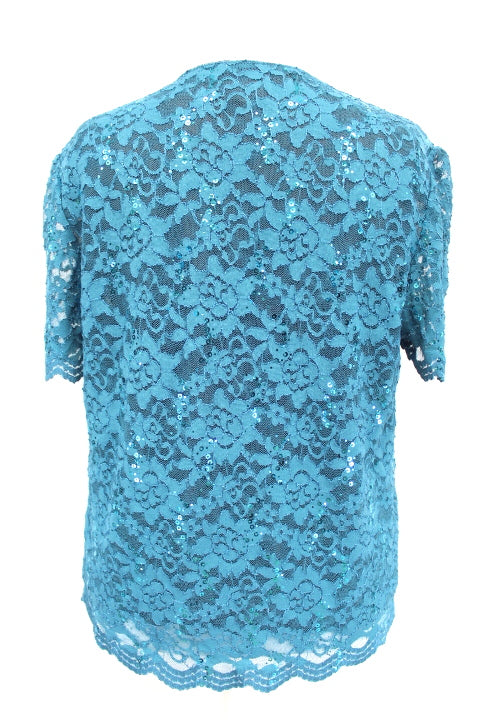 Top dentelle à strass AFIBEL taille 54/56