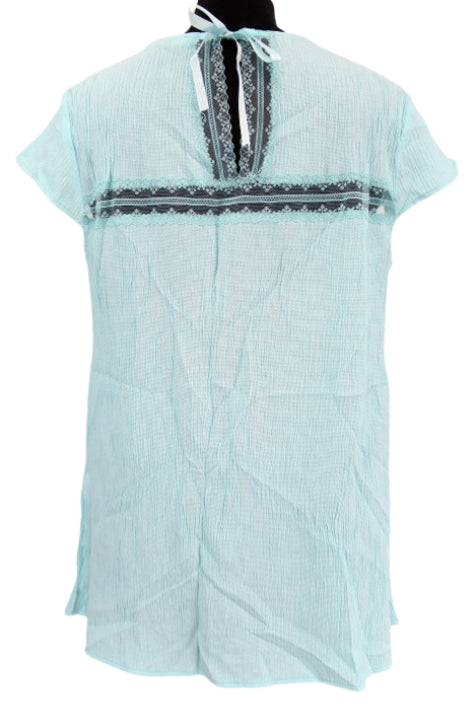 Top fluide à dentelle et petit nœud Grain de Malice taille 42-44