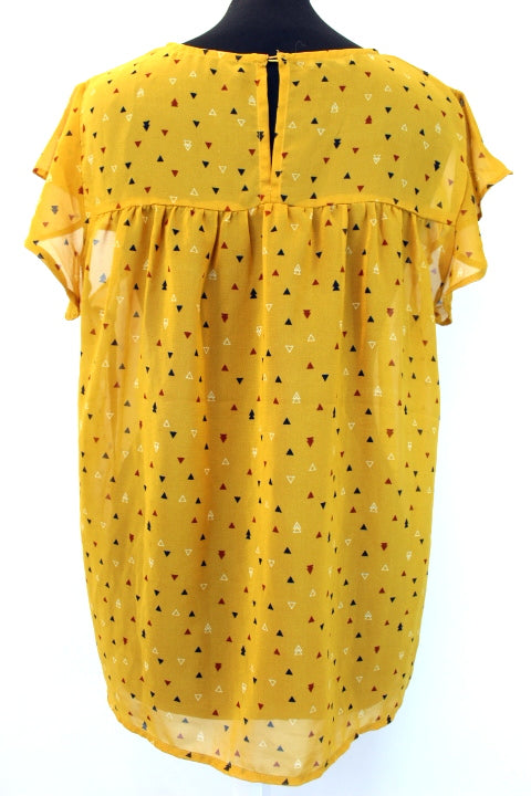 Top transparent imprimé triangle KIABI taille XL