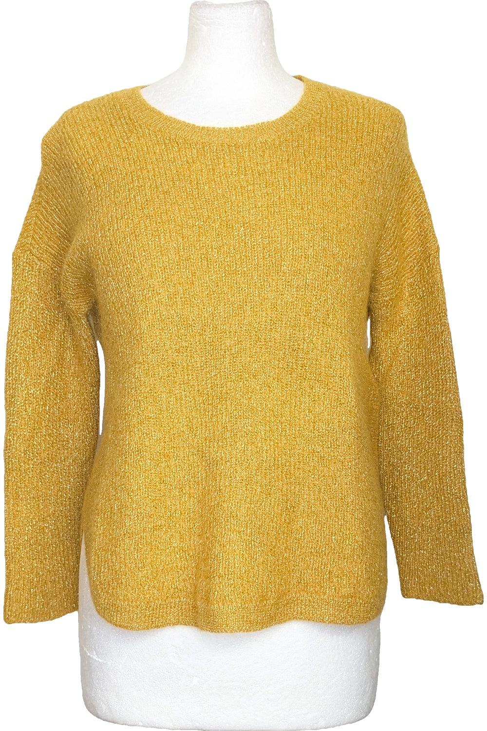 Pull Kookai Taille M, Jaune Moutarde Curry, Mohair – Occasion Très Bon état