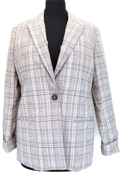 Blazer à carreaux Bonobo taille 36 - friperie femmes, vêtements d'occasion, seconde main