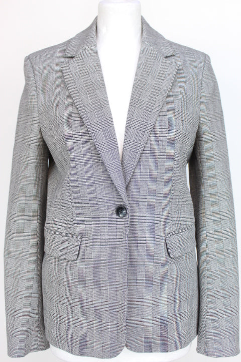 Blazer à carreaux Camaïeu taille 38 - friperie femmes, vêtements d'occasion, seconde main
