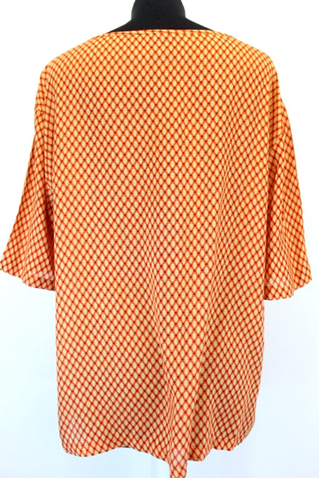 Blouse ample orange Benetton taille 36