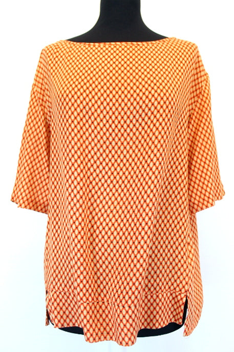 Blouse ample orange Benetton taille 36