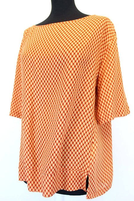 Blouse ample orange Benetton taille 36