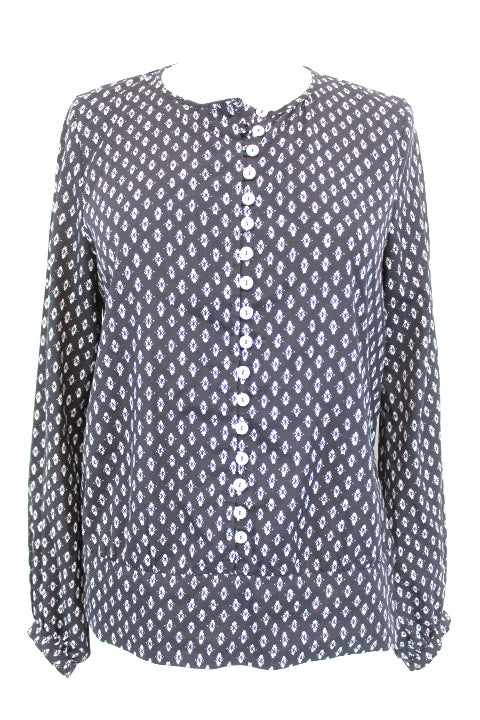 Blouse avec pressions sur un côté Mango taille XS - friperie femmes, vêtements d'occasion, seconde main