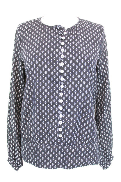 Blouse avec pressions sur un côté Mango taille XS - friperie femmes, vêtements d'occasion, seconde main