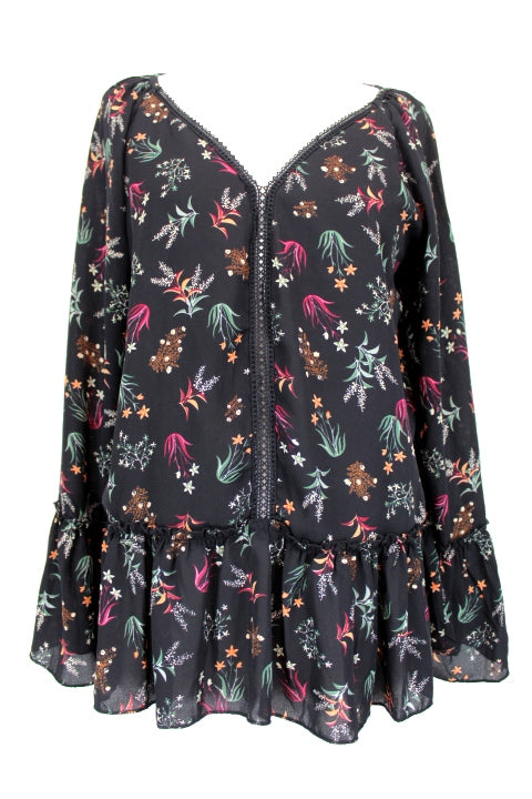 Blouse base volant G Woman taille 40-occasion friperie