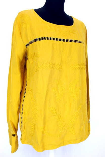 Blouse broderies ton sur ton Chloé Stora taille 38