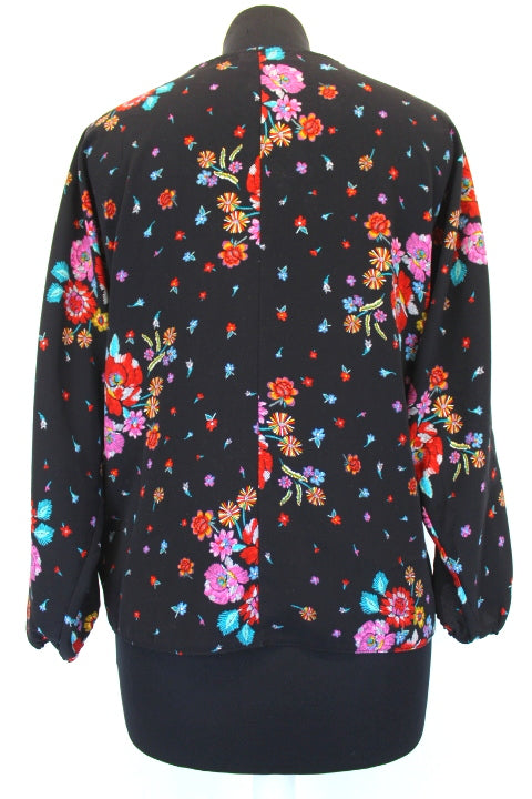 Blouse fleurie fond noir Cache Cache taille 42