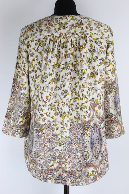 Blouse fluide motifs cachemire Etam taille 34