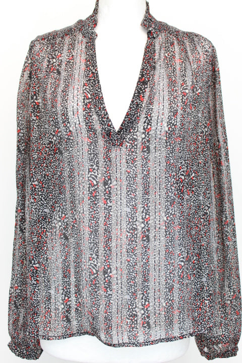 Blouse légèrement transparente Morgan taille 48 - friperie femmes, vêtements d'occasion, seconde main