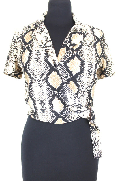 Blouse motif serpent Jennyfer taille 36-friperie occasion seconde main
