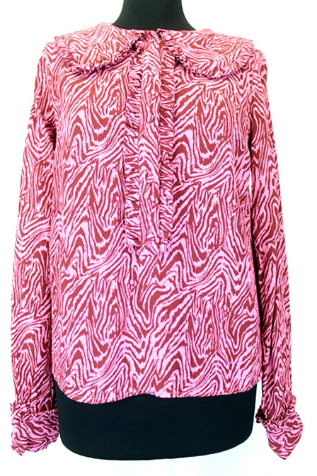 Blouse rose & marron Yas taille 40