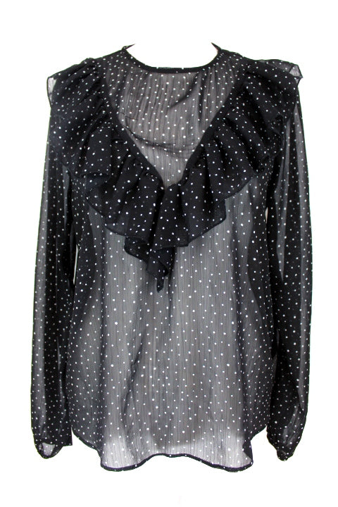 Blouse transparente à petits pois PRIMARK Taille M-friperie-occasion-seconde main