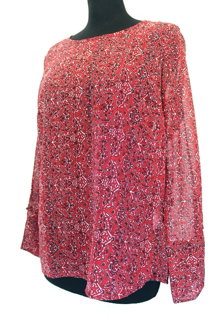 Blouse voile bordeaux Tiffosi taille 38