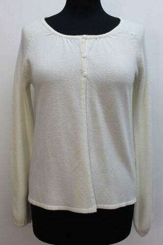 Cardigan blanc encolure ronde Camaïeu taille 1