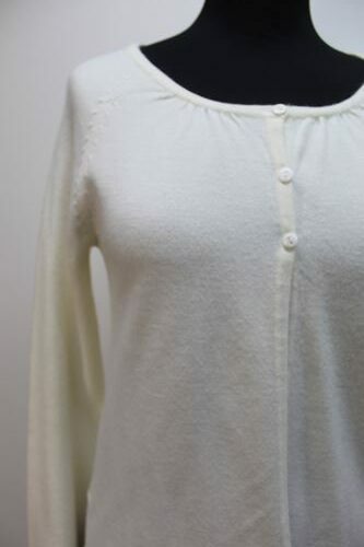 Cardigan blanc encolure ronde Camaïeu taille 1