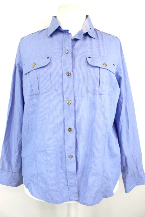 Chemise avec grand motif au dos D. Sport taille 46 - friperie femmes, vêtements d'occasion, seconde main