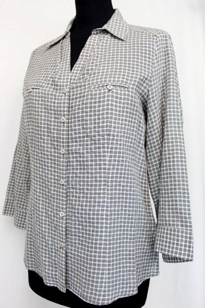 Chemise cintrée à carreaux Caroll taille 38