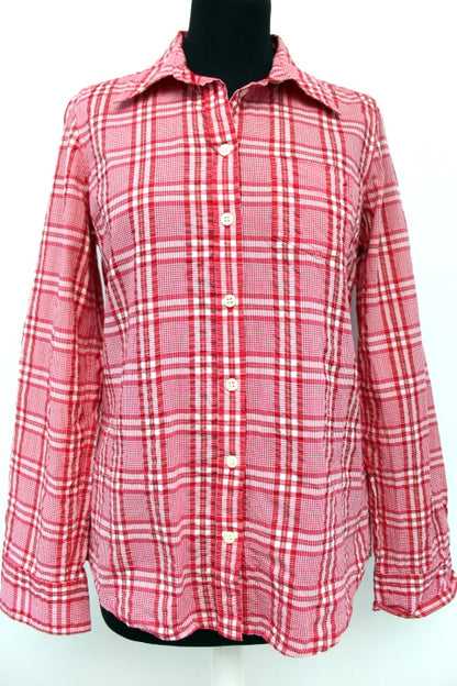 Chemise droite à carreaux H&M taille 38 - Vêtement de seconde main - Friperie en ligne