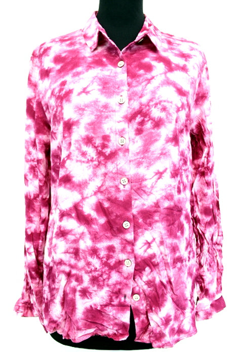 Chemise légère imprimée tie-dye BENIM taille 42 - Vêtement de seconde main - Friperie en ligne
