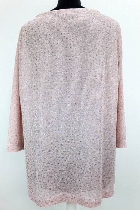 Chemise rose pâle scintillante Olivier Grant taille 40