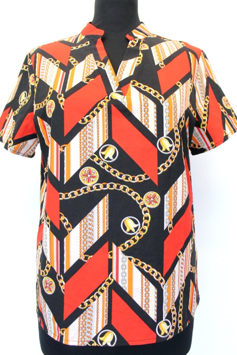 Chemisette imprimé géométrique Shein taille 38
