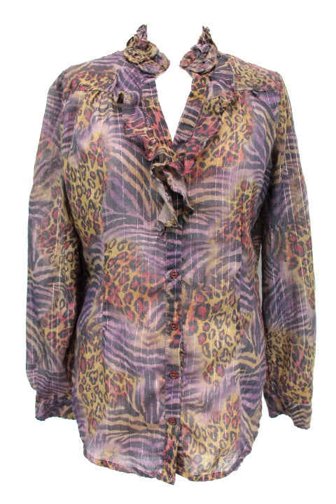 Chemisier à froufrou MY COLLECTION taille 4244 Orléans - Occasion - Friperie en ligne