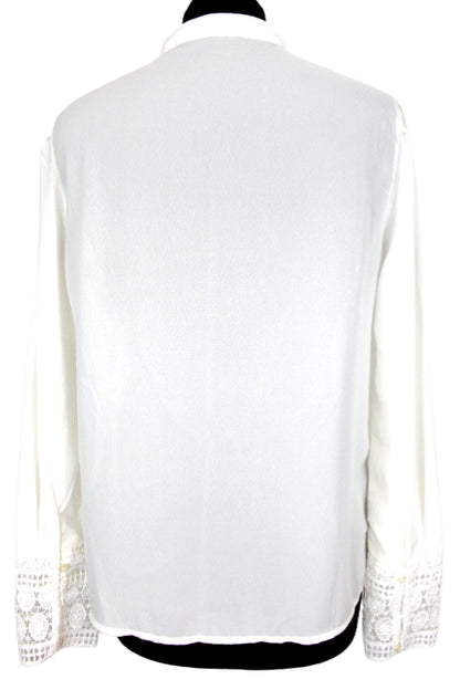Chemisier blanc broderie anglaise Kiabi taille 38