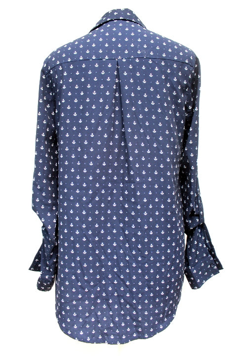 Chemisier léger avec motifs d'encre marine PIMKIE taille 42/44 - Vêtement de seconde main - Friperie en ligne