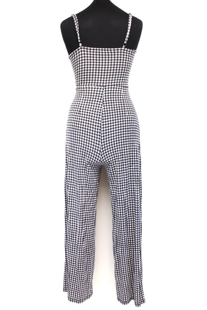 Combi-pantalon fluide à carreaux Bershka taille XS
