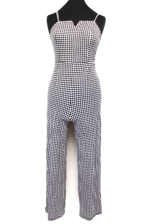 Combi-pantalon fluide à carreaux Bershka taille XS - friperie femmes, vêtements d'occasion, seconde main