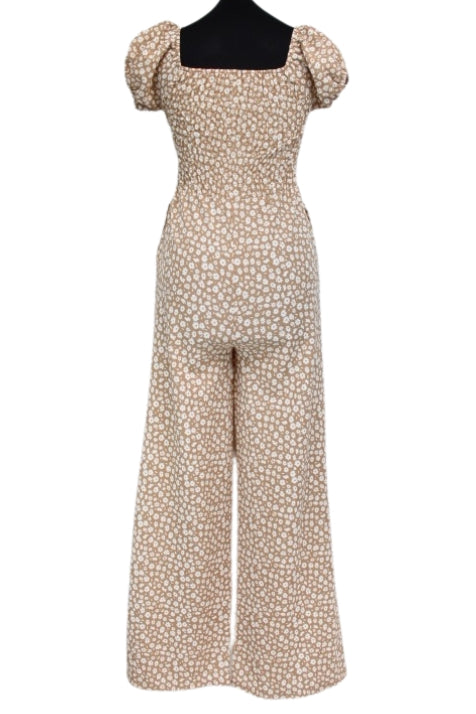 Combinaison été - Haut smocké et manches bouffantes - KIABI - Taille XS - Friperie - Seconde main
