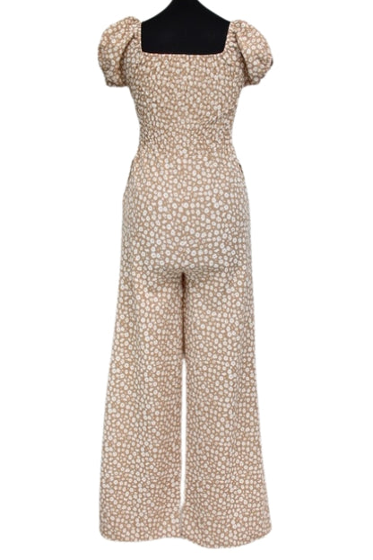 Combinaison été - Haut smocké et manches bouffantes - KIABI - Taille XS - Friperie - Seconde main