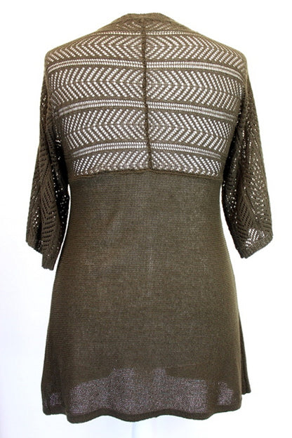 Gilet long marron Tout Simplement taille 42-44